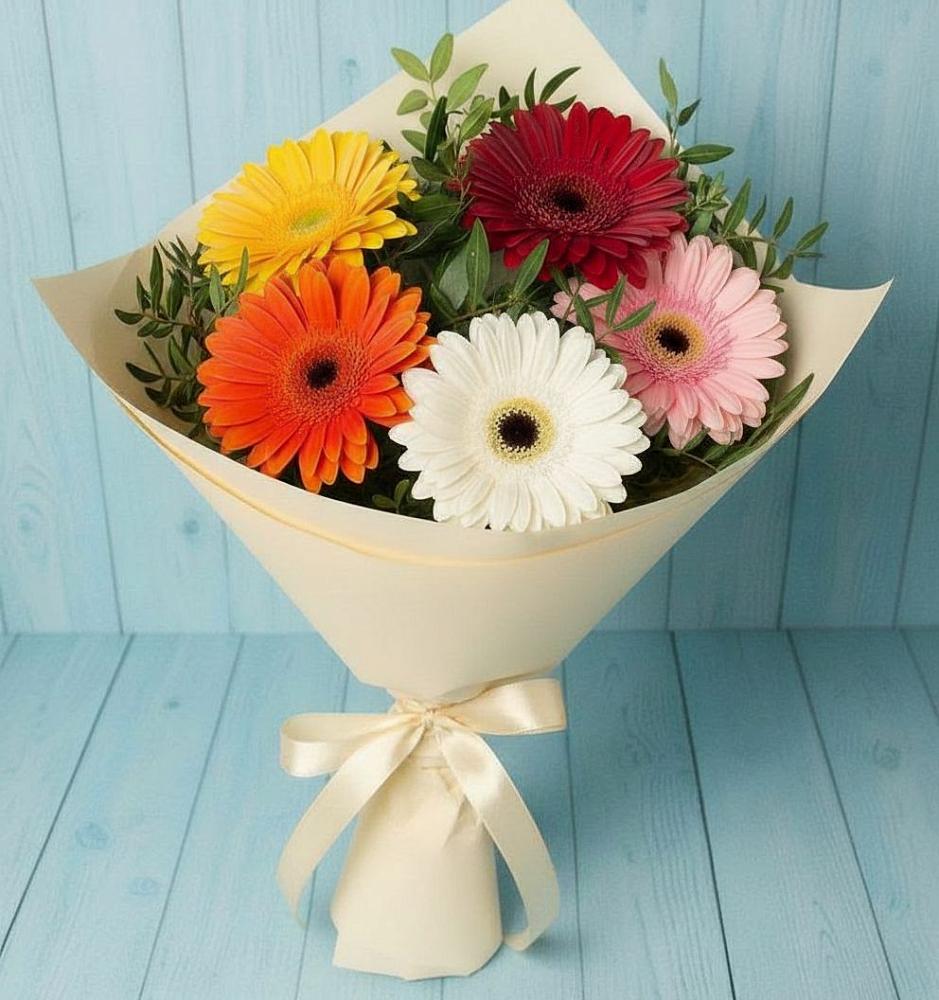 Букет цветов из: Герберы в Неклюдово Нижегородская область