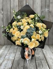 Букет цветов из:  Розы и Лизиантусы в Неклюдово Нижегородская область