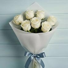 Букет 7 Белых роз Эдлесс Лав в Неклюдово Нижегородская область