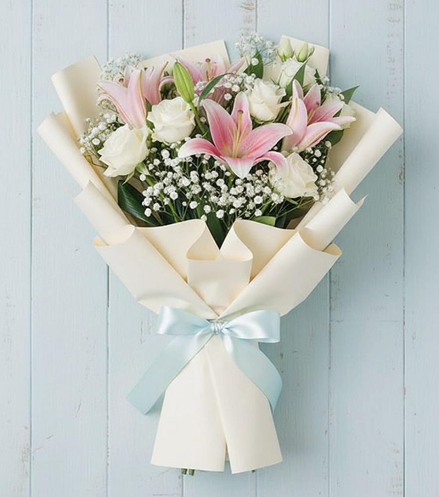 Букет цветов из: Лилии в Неклюдово Нижегородская область