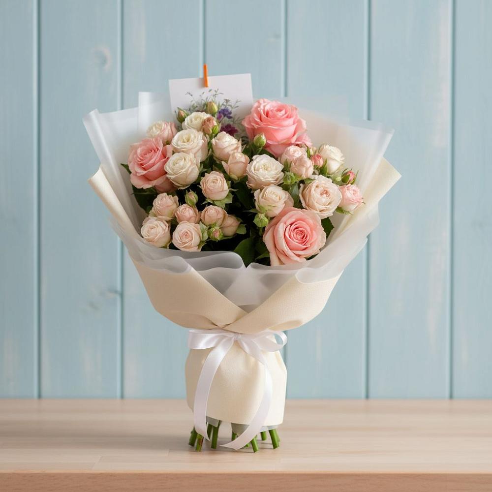 Букет цветов из: Розы в Неклюдово Нижегородская область