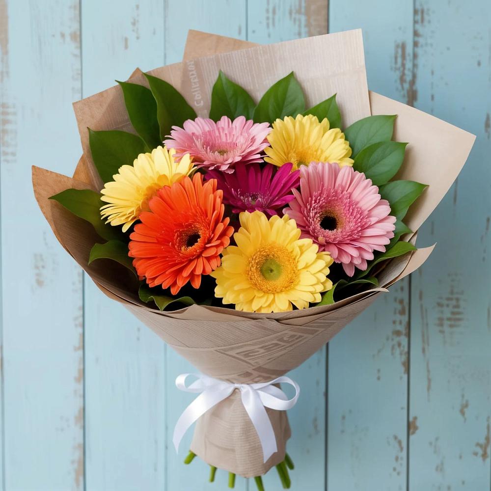 Букет цветов из: Герберы в Неклюдово Нижегородская область