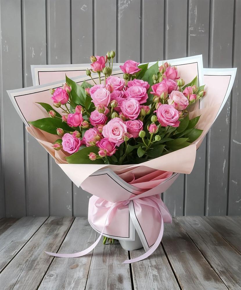Букет Розовый кустик в Неклюдово Нижегородская область