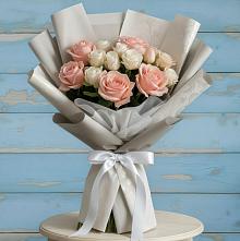 Букет цветов из:  Розы в Неклюдово Нижегородская область