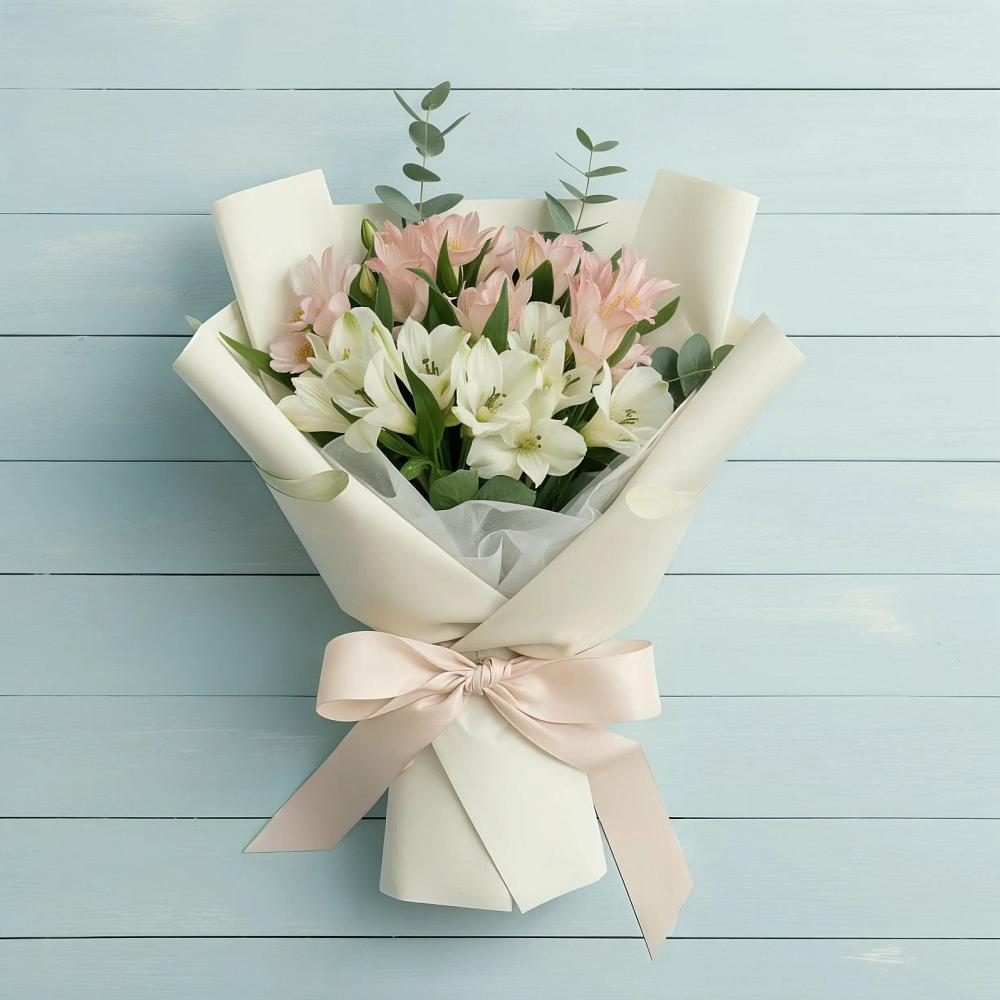 Букет цветов из: Альстромерии в Неклюдово Нижегородская область