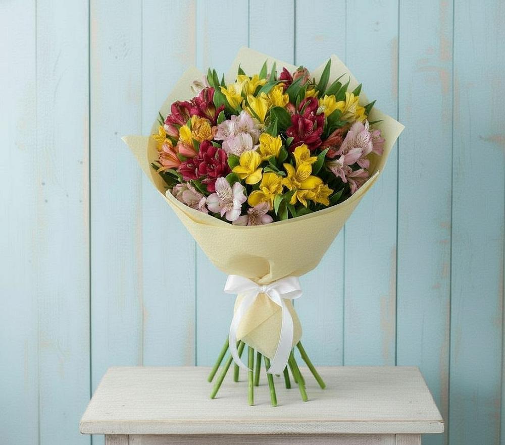 Букет цветов из: Альстромерии в Неклюдово Нижегородская область