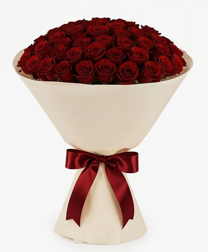 Букет 101 Бордовая роза Блэк Бакарра в Неклюдово Нижегородская область