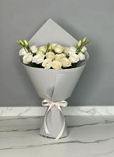 Букет цветов из:  Розы и Лизиантусы в Неклюдово Нижегородская область